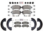 Front & Rear Disc Brake Pads for Sprinter 3500 19-24 Manual Parking Brake System