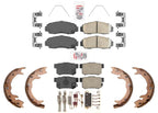 Front & Rear Ceramic Disc Brake Pads Parking Shoes for Acura TL 1999 2000 2003