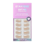 BTArtbox Press On Nails, Cream Soda, Short Square, Brown Chrome, 32Ct - color: A1-Cream Soda