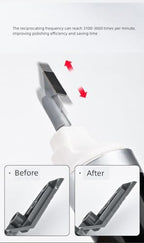 ANSAI Electric Reciprocating Sander, With 8pcs 3D Print ABS Head For Hobbies,Art,Miniature,figure polishing,sanding