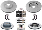 Coated Disc Brake Rotors Disc Brake Pads for Lexus IS300 IS350 2021-2025
