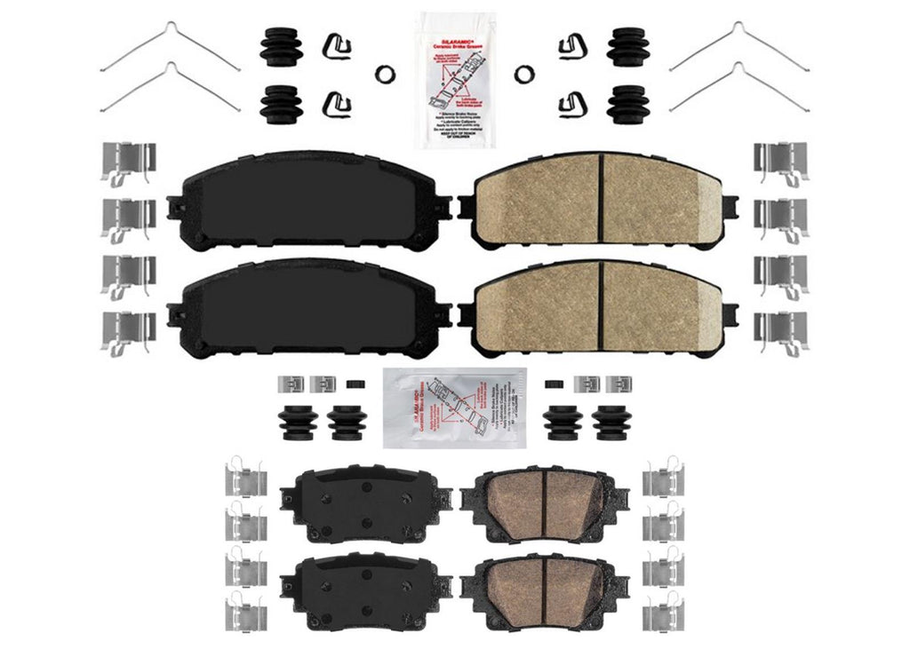 Front & Rear Ceramic Brake Pads for Lexus NX450h+ RZ450e 2022 2023 2024