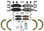 Front Rear Disc Brake Pads Parking Shoes for Chevrolet Tahoe 2015 2016 2018 2020