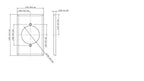Leviton Power Outlet Wallplate, 2.147 Inch Diameter Hole, 1-Gang, Midway Size, 80528-W, White - color: White