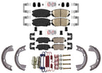 Front & Rear Disc Brake Pads Parking Shoes for Hyundai Azera 2010 2011