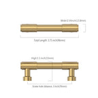 Asidrama Champagne Bronze Kitchen Cabinet Pulls,3 Inch,10 Pack - color: Champagne Bronze, size: 3" Hole Center