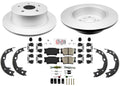 Rear Coated Disc Brake Rotors & Brake Pads for Toyota Camry 2012 2014 2016 2017