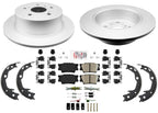 Rear Coated Disc Brake Rotors & Brake Pads for Toyota Camry 2012 2014 2016 2017