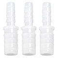 Plastic Hose Barb Reducer Pipe Fittings 5/32" to 1/2" Connectors Joint Splicer Mender Adapter Union Boat Water Air Aquarium O2 Fuel (Pack of 3) - size: 5/32" to 1/2"