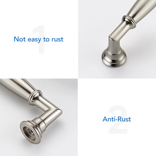 HOME EDIT Brushed Nickel Cabinet Handles 3 Inch Pulls 10 Pack - color: Brushed Nickel, size: 3 inches Hole Center