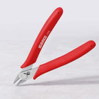 IGAN Wire Flush Cutters (Pack of 5), Precision Jewelry Making Cutting Pliers, Micro Wire Cutter, Red - size: Pack 5