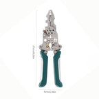 Multifunctional Foldable Automatic Wire Stripper and Cutter, Portable Crimping Tool for and Stripping tools & home improvement - color: Green