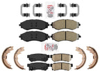 Front Rear Disc Brake Pads Parking Shoes for Chevrolet Spark EV 2014 2015 2016