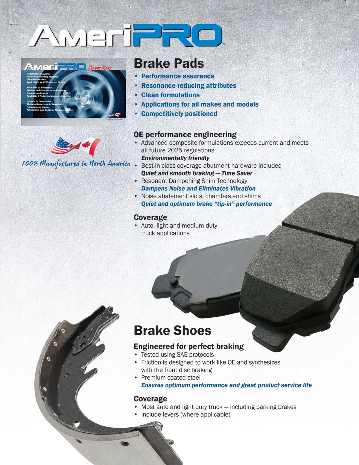 ASD Heavy Duty Fleet Disc Brake Pads for Ford Transit Van 150 250 2020-2025 AWD