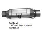 2 Universal Catalytic Converter EPA Approved 2.25" x 17.0 OAL 4" OD Made in USA