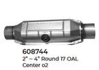 2 Universal Catalytic Converter EPA Approved 2.00" x 17.0 OAL 4" OD Made in USA