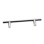 Probrico 30 Pack|3.5 inch Drawer Pulls Stainless Steel, Modern Polished Chrome Cabinet Pull, Round T bar Handles Dresser Drawer knobs, Kitchen Cabinet Knobs Hardware, 6 inch Overall Length - color: Polished Chrome, size: hole center 3-1/2"