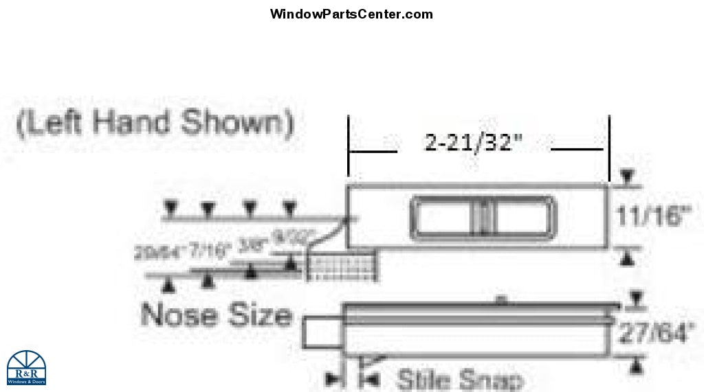 317 Snap In Tilt Latches Vinyl Double Hung Windows Set