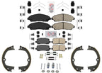 Front & Rear Disc Brake Pads Parking Shoes for Acura MDX 2017 2018 2019 2020