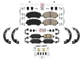 Front & Rear Ceramic Brake Pads Parking Shoes for Nissan Rogue 2017 2020 2022