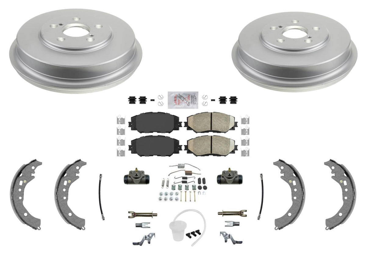 Rear Brake Drums Shoes Cylinders Hardware for Scion xD 2008 2010 2011 2012 2014