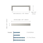 20 Pack 3.75 Inch Brushed Nickel Cabinet Pulls, Kitchen Hardware - color: Brushed Satin Nickel, size: 3.75"/96MM Hole Center, style: 20 Pack
