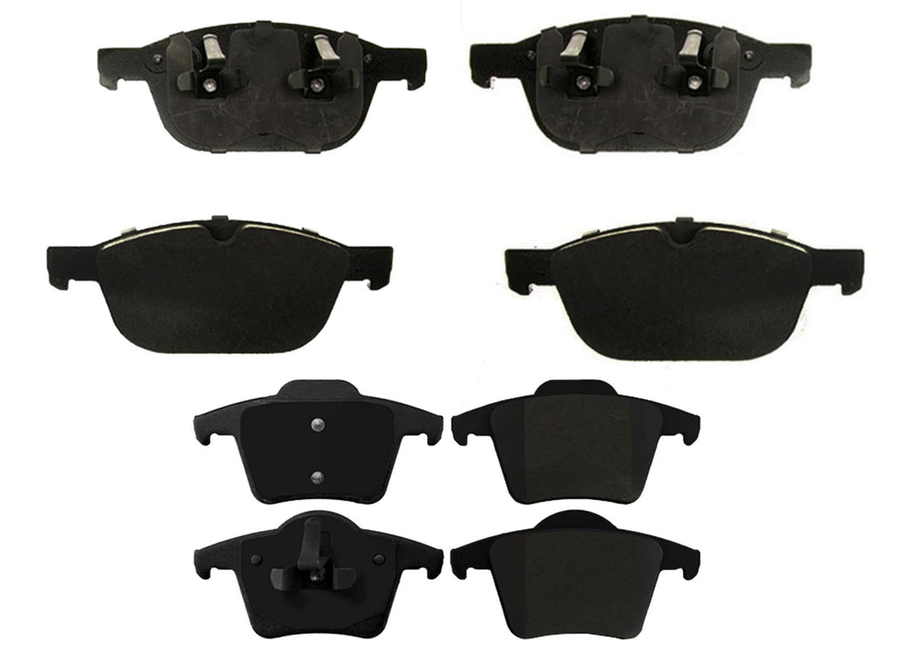 Front Rotor Front & Rear EPS R90 Certified Brake Pads For XC90 03-14 W/ 328MM