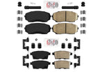 Front and Rear Ceramic Disc Brake Pads Parking Shoes For 2007-2015 Mazda CX-9