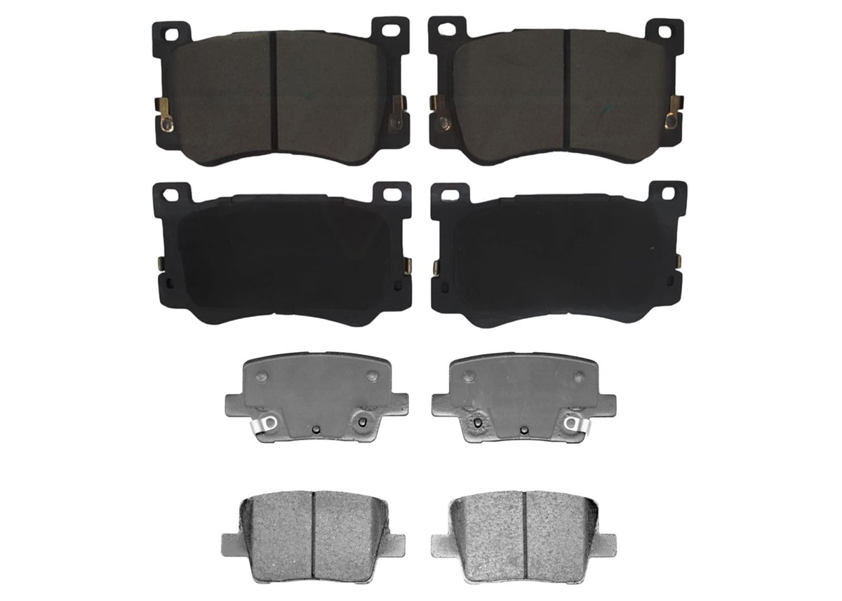 Front and Rear Disc Brake Pads Parking-Emergency Shoes for Genesis G90 2021 2022