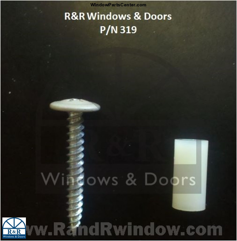 319 - Nylon Spacer and Screw Kit for compression tilt jamb liners