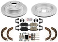 Rear Coated Disc Brake Rotors & Ceramic Pads for Acura MDX 2003 2004 2005 2006