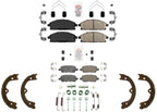 Front Rear Disc Brake Pads Parking-Emergency Shoes for Nissan Quest 2008 2009