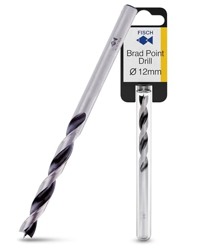Premium Brad Point Drill Bit - High-Accuracy Woodworking Size: 12mm x 151mm - size: 12 mm x 151 mm (Pack of 1)