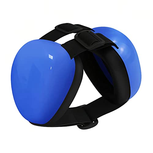 derYEP Dog Earmuffs for Hearing Protection 29dB NRR Ear Muffs Noise Protection (Medium, Blue) - color: Blue, size: Medium