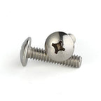 Mellewell #8-32 x 3/8" Truss Head Machine Screws, Full Thread, 18-8 Stainless Steel, Quantity 100 - color: Silver, size: #8-32 x 3/8"