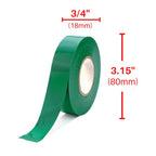 Xtricity Vinyl Green Electrical Tape 3/4" x 66 Ft for Electrical Insulation - color: Green, size: 2 Pack