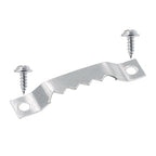 Sawtooth Picture Hangers, 100 pcs Small Picture Hanging Hook, Silver Picture Hangers with Screws Picture Hang Solutions, Picture Hanging Hardware for Paintings, Photos Frame, Artwork, Home Decor - size: Silver 100 pcs