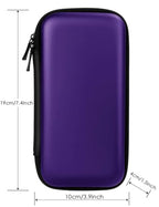 iMangoo Travel Essential Electronics Organizer Charger Case Carrying Pouch - color: Purple, size: Small