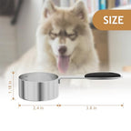 1PCS 1/3CUP(79ml) Dog Cat Food Scoop, Measuring Cup with Inner Scale - size: 1/3 cup