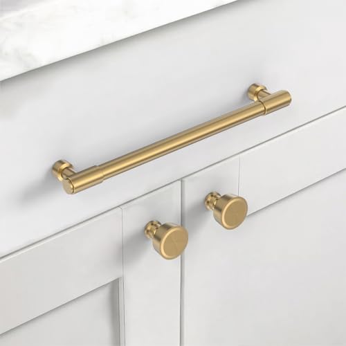Asidrama Champagne Bronze Kitchen Cabinet Pulls,10 Inch,10 Pack - color: Champagne Bronze, size: 10" Hole Center