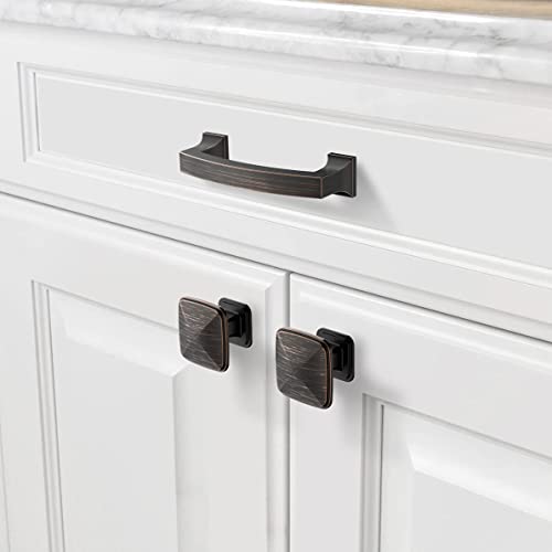 Asidrama 10 Pack 3 Inch(76mm) Hole Centers Kitchen Cabinet Handles, Oil Rubbed Bronze Cabinet Pulls Kitchen Cabinet Hardware for Cupboard Drawer Pulls - color: Oil Rubbed Bronze, size: 3" Hole Center, style: 10 Pack