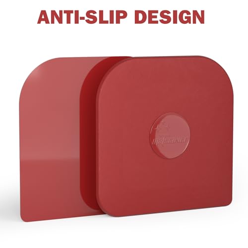Pan Scraper, 10 Pcs Pot & Dish Scraper Plastic, Sturdy Scraper Kitchen Tool, Red - color: Red, size: 10 Pcs
