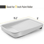 Bates 9 Inch Paint Tray with 10 Plastic Liners - Disposable Paint Roller Trays for Walls - size: 9 Inch, 11 pcs