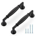 HOME EDIT Matte Black Cabinet Handles 3-3/4 Inch Pulls 10 Pack - color: Matte Black, size: 3-3/4 inches Hole Center