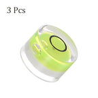 3pcs Small Circular Bubble Spirit Levels - [12mm Diameter 6mm Thickness] Mini Round RV Level Leveling Tools for Travel Trailer Turntable Camera, Lime - color: Lime, size: 12mm x 6mm