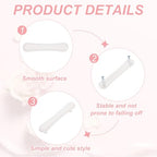 uxcell 4 Pcs Cabinet Knobs, 96mm Plastic Cute Dresser Pulls Cartoon Soft Rubber Drawer Handle Pulls with Screws for Bedroom Cupboard Closets Bookcase Kitchen, Strip, White