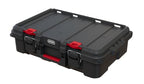 Keter Stack N' Roll Power Tool Case with Removable Dividers - color: Black/Red, size: Power Tool Organizer