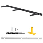 38‘’ Heavy-Duty Hidden Floating Shelf Bracket – 210 LBS Max Load (Mounted on Studs), Floating Mantel Bracket for Fireplace & Wall Shelves, Includes Easy Installation Kit（38 inch Brackets） - size: 38 Inch - With Ease Kit