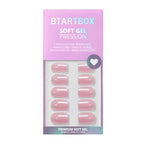 BTArtbox Press On Nails, Lotus Glazed, Short Square, Pink Chrome, 32Ct - color: A1-Lotus Glazed