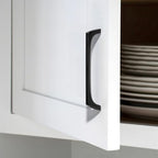 AVICCI 5 Pack Cabinet pulls-12.6"/320mm Mattle Black Modern Drawer Handles for Kitchen Cabinet Handles Batheroom Drawer Dresser Furniture Handware - color: Mattle Black, size: 12.6"(320mm)Hole Center-5Pcs